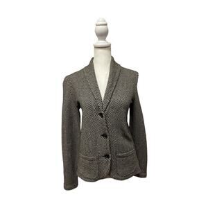 C By Bloomingdale’s Merino, Wool & Cashmere, B & W, Tweed Jacket - Size XS